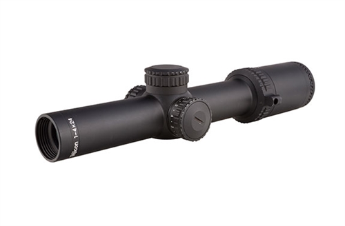 Trijicon AccuPower 1-4x24 Riflescope .223/55gr BDC Segmented-Circle/Dot Crosshair w/ Green LED, 30mm