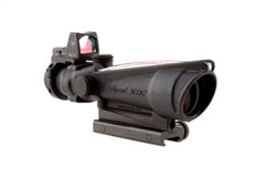 Trijicon ACOG 3.5x35 Scope, Dual Illuminated Red Crosshair .223 Ballistic Reticle, 3.25 MOA RMR Sight, and TA51 Mount