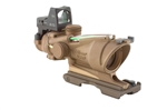 TRIJICON ACOG 4x32mm Dark Earth Brown Dual Illuminated Green Crosshair .223 Ballistic Reticle with 4.0 MOA RMR Sight