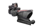 TRIJICON ACOG 4x32mm Dual Illuminated Red Chevron .223 Ballistic Reticle 4.0 MOA RMR Sight with TA51 Flat Top Adapter