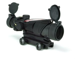 TRIJICON ACOG 4x32mm Dual Illuminated Red Chevron .223 Ballistic Reticle Army Rifle Combat Optic for the M150 with TA51 Mount