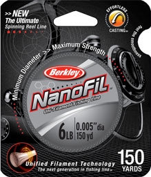 BERKLEY Nanofil Uni-filament Fishing Line Clear 0.22 1800m 14.715 kg fil  peche