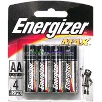 Energizer Max Alkaline AA Battery 4pk