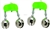 F.J. Neil Company Clip-On Fish Bells - Green