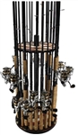 Rush Creek Creations Americana 24-Rod Spinning Rod Rack