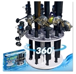 Rush Creek  Reel Salty  Spinning 12 Rod Storage Rack
