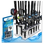 Rush Creek  Reel Salty 19 Rod 3-Tier Floor Storage Rack