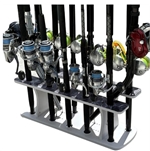 Rush Creek Reel Salty  13 Rod 2-Tier Floor Storage Rack