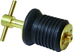 Sea Dog  Brass T-Handle drain Plug 1"