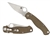 Spyderco C81MPCW2 Military 2 3.47" Brown Canvas