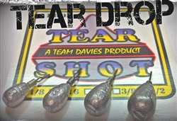 Team Davies Teardrop Dropshot Weights