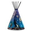 Humility (Wolf) Large Tipi Lamp, 10 " base x 18" height