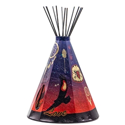 Love (Eagle) Large Tipi Lamp, 10 " base x 18" height