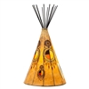 Medicine Wheel Large Tipi Lamp, 10 " base x 18" height