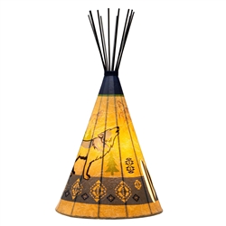 Wolf Large Tipi Lamp, 10 " base x 18" height