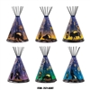 Assorted Design, 12" height Tipi Lamp