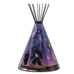 Honesty / Raven 12" height Tipi Lamp