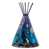 Humility / Wolf 12" height Tipi Lamp