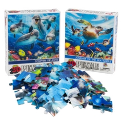 PUZZLE--3D SEA LIFE, 50PCS