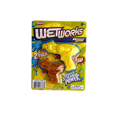 WATER GUNS 2PC, CARDED