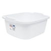 DISHPAN RECT WHITE 18QT--STERILITE