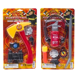FIREFIGHTER PLAYSET, 5-7PCS ASST