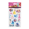 STICKERS, DISNEY PRINCESS 4 SHEETS/PAK