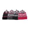 ALP-42785--LADIES KNIT BEANIES, ASST PRINTS