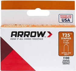 ARROW T25 7/16" STAPLES  (FITS T-25 LOW VOLT.GUN)