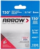 ARROW 5/16" STAPLES (T50) (PACKED IN 4'S)