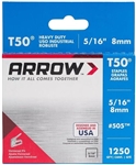 ARROW 5/16" STAPLES (T50) (PACKED IN 4'S)