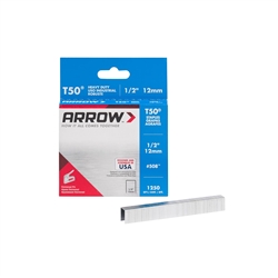 ARROW 1/2" STAPLES (T50) (PACKED IN 4'S)