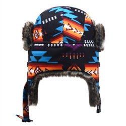 Nu Trendz Signature Collection Southwest Pattern Trapper Hat