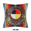Medicine Wheel 2 Design, Micromink Cushion(FILLED)