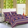 SHEET SET QUEEN SIZE, PURPLE--17426 DESIGN