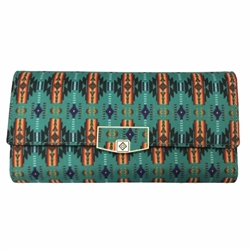 LADIES SNAP WALLET, DESIGNER ASST COLORS