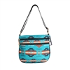 PRINTED FLEECE CROSSBODY PURSE--16112