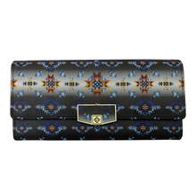 LADIES WALLET, DIAMOND STAR CANVAS, SNAP
