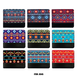 MENS WALLET, BI-FOLD FLEECE--7 LAKES & SPIRIT DESIGNS