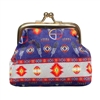 COIN PURSE, MED WHEEL PURPLE