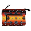 FLEECE CROSSBODY PURSE, ZIPPERED--DIAMOND GLOW