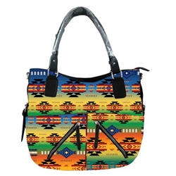 FLEECE SHOULDER BAG, (2 ZIP)--ZARAPE