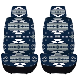 PRINTED FRONT SEAT COVER SET TEAM COLORS -DALLAS