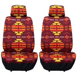 PRINTED FRONT SEAT COVER SET TEAM COLORS - ASU