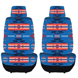 PRINTED FRONT SEAT COVER SET TEAM COLORS - OKC