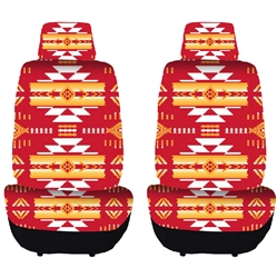 PRINTED FRONT SEAT COVER SET TEAM COLORS - KC
