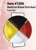 Medicine Wheel Dish with metal frame base