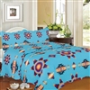 3PC QUEEN SIZE QUILT SET, STARBURST DESIGN