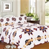 3PC KING SIZE QUILT SET, STARBURST DESIGN