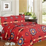 COMFORTER SET, KING, STARBURST DESIGN